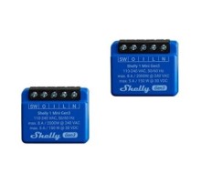 Shelly 1 Mini Gen3 Set of 2 Controllers, WiFi/Bluetooth