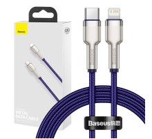 USB-C cable for Lightning Baseus Cafule, PD, 20W, 1m (purple)