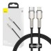 USB-C cable for Lightning Baseus Cafule, PD, 20W, 0,25m (black)
