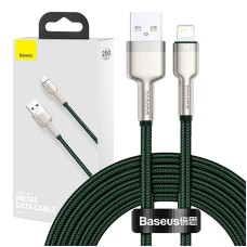 USB cable for Lightning Baseus Cafule, 2.4A, 2m (green)