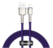 USB cable for Lightning Baseus Cafule, 2.4A, 1m (purple)