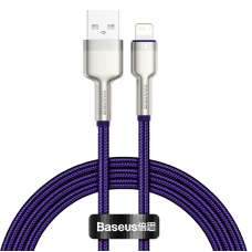 USB cable for Lightning Baseus Cafule, 2.4A, 1m (purple)