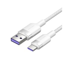 USB 2.0 A to USB-C 6A Vention CTOWF 1M cable (white)