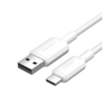 USB 2.0 A to USB-C 3A cable Vention CTQWF 1M (white)