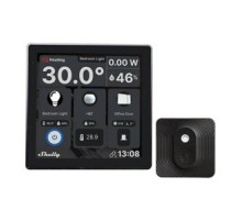 Shelly Wall Display WiFi/BLU (Black) + BLU H&T (Black) Set