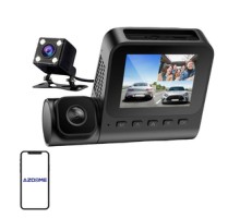 1080p front camera, 1080p indoor camera and VGA rear camera Azdome V600-3CH, G-sensor