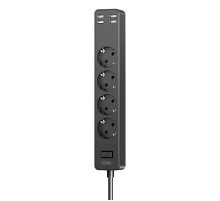 XO WL10 4USB 1.8m power strip (black)
