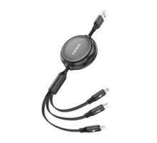 3w1 Foneng X113 1.1M Czarny Cable