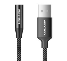 Single-port USB external sound card Vention Gome 1m (black)