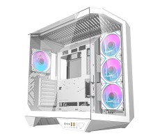 Darkflash DY470 computer case (white) + 4 fans + GPU bracket
