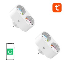 Gosund SP211 dual WiFi smart socket, 2 pieces 3500W (two-pack) Tuya