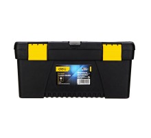 Plastic Tool Box Deli Tools EDL432417, 15'' (yellow)