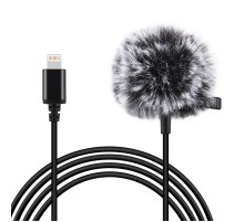 Jack Puluz tie microphone with clip PU426 1.5m 3.5mm Lightning