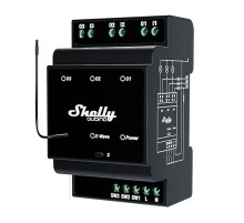 Shelly Qubino Wave Pro 3 Z-Wave 3 channel DIN rail relay