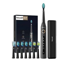 Sonic toothbrush with head set and case FairyWill FW-507 Plus (Black)