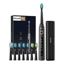 Sonic toothbrush with head set and case FairyWill FW-507 Plus (Black)
