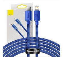 Baseus Crystal Shine cable USB-C to Lightning, 20W, PD, 2m (blue)