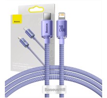 Baseus Crystal Shine cable USB-C to Lightning, 20W, PD, 1.2m (purple)