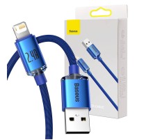 Baseus Crystal Shine cable USB to Lightning, 2.4A, 2m (blue)