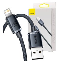 Baseus Crystal Shine cable USB to Lightning, 2.4A, 2m (black)