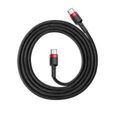 Baseus Cafule Cable USB-C PD 2.0 QC 3.0 60W 2m (Black+Red) Baseus Cafule Cable USB-C PD 2.0 QC 3.0 60W 2m (Black+Red)