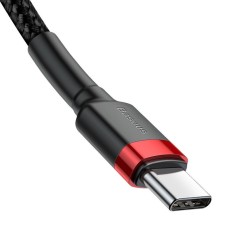 Baseus Cafule Cable USB-C PD 2.0 QC 3.0 60W 2m (Black+Red) Baseus Cafule Cable USB-C PD 2.0 QC 3.0 60W 2m (Black+Red)