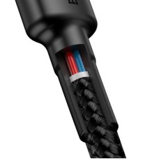 Baseus Cafule Cable USB-C PD 2.0 QC 3.0 60W 2m (Black+Red) Baseus Cafule Cable USB-C PD 2.0 QC 3.0 60W 2m (Black+Red)