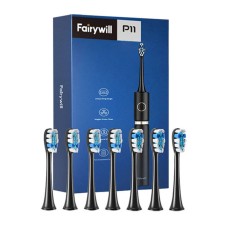 Sonic toothbrush with head set and case FairyWill FW-P11 (Black) Sonic toothbrush with head set and case FairyWill FW-P11 (Black)