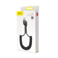 Baseus Spring-loaded USB-C cable 1m 2A (Black) Baseus Spring-loaded USB-C cable 1m 2A (Black)