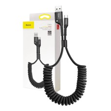 Baseus Spring-loaded USB-C cable 1m 2A (Black) Baseus Spring-loaded USB-C cable 1m 2A (Black)