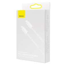 Cable USB-C to USB-C Baseus, 100W, 1m (white) Cable USB-C to USB-C Baseus, 100W, 1m (white)