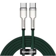 Cable USB-C to USB-C Baseus Cafule, 100W, 2m (green)
