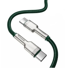 Cable USB-C to USB-C Baseus Cafule, 100W, 2m (green)