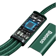 Baseus Rapid Series 3-in-1 cable USB-C For M+L+T 20W 1.5m (Green ) Baseus Rapid Series 3-in-1 cable USB-C For M+L+T 20W 1.5m (Green )