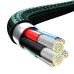 Baseus Rapid Series 3-in-1 cable USB-C For M+L+T 20W 1.5m (Green )