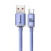 Baseus Crystal Shine cable USB to USB-C, 5A, 1.2m (purple)