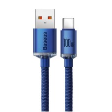 Baseus Crystal Shine cable USB to USB-C, 100W, 2m (blue) Baseus Crystal Shine cable USB to USB-C, 100W, 2m (blue)