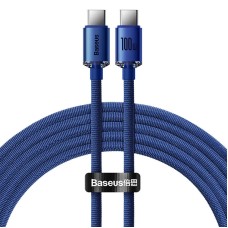 Baseus Crystal Shine cable USB-C to USB-C, 100W, 1.2m (blue)