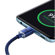 Baseus Crystal Shine cable USB-C to USB-C, 100W, 1.2m (blue)
