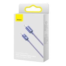 Baseus Crystal Shine cable USB-C to USB-C, 100W, 1.2m (purple) Baseus Crystal Shine cable USB-C to USB-C, 100W, 1.2m (purple)