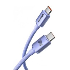 Baseus Crystal Shine cable USB-C to USB-C, 100W, 1.2m (purple) Baseus Crystal Shine cable USB-C to USB-C, 100W, 1.2m (purple)