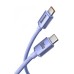 Baseus Crystal Shine cable USB-C to USB-C, 100W, 1.2m (purple)