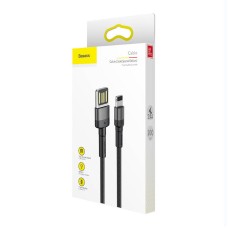 Lightning USB cable (reversible) Baseus Cafule 2.4A 1m (gray-black)