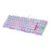 Mechanical gaming keyboard Motospeed K87S RGB (white)