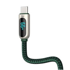 Baseus Display Cable USB to Type-C, 66W, 1m (green) Baseus Display Cable USB to Type-C, 66W, 1m (green)