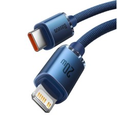 Baseus Crystal cable USB-C to Lightning, 20W, 1.2m (blue) Baseus Crystal cable USB-C to Lightning, 20W, 1.2m (blue)