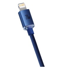 Baseus Crystal cable USB-C to Lightning, 20W, 1.2m (blue) Baseus Crystal cable USB-C to Lightning, 20W, 1.2m (blue)