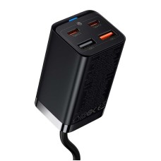 Quick Charger Baseus GaN3 Pro, 2x USB-C, 2x USB, 65W (black) Quick Charger Baseus GaN3 Pro, 2x USB-C, 2x USB, 65W (black)