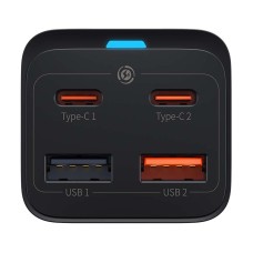 Quick Charger Baseus GaN3 Pro, 2x USB-C, 2x USB, 65W (black) Quick Charger Baseus GaN3 Pro, 2x USB-C, 2x USB, 65W (black)