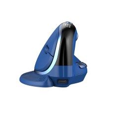 Bezprzewodowa mysz pionowa Delux M618XSD BT+2.4G RGB (niebieska) Bezprzewodowa mysz pionowa Delux M618XSD BT+2.4G RGB (niebieska)